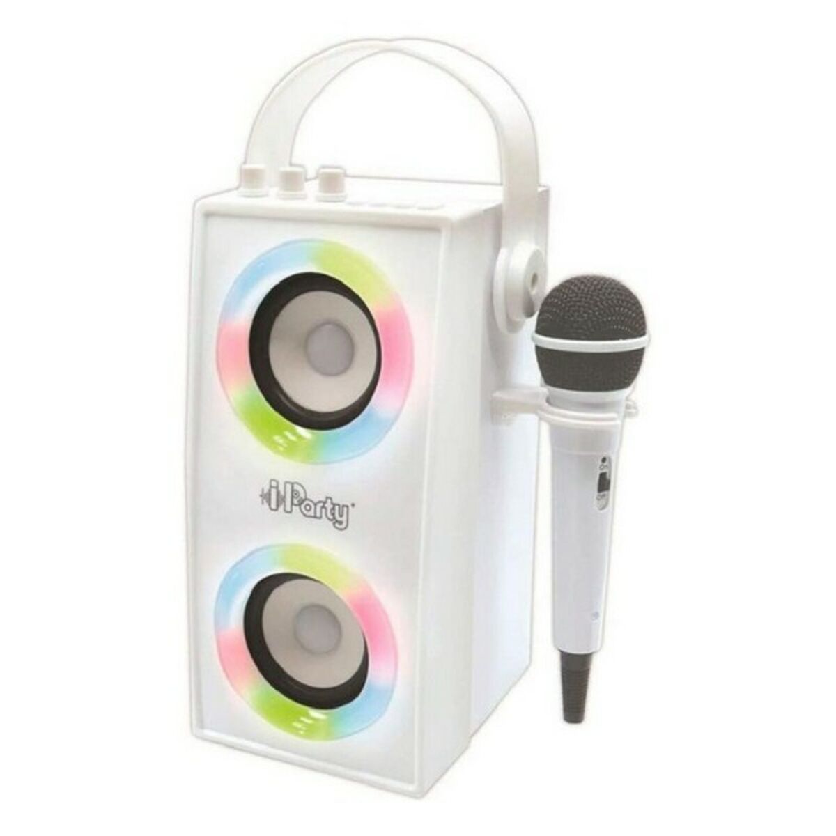 Draagbare Bluetooth Luidspreker met Microfoon iParty Lexibook BTP180Z Wit Bluetooth